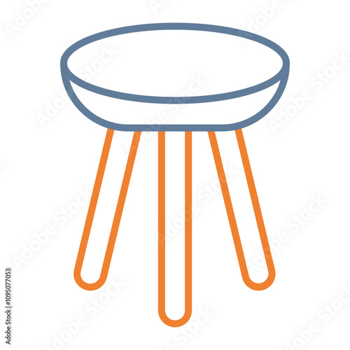 Stool Vector Icon Design