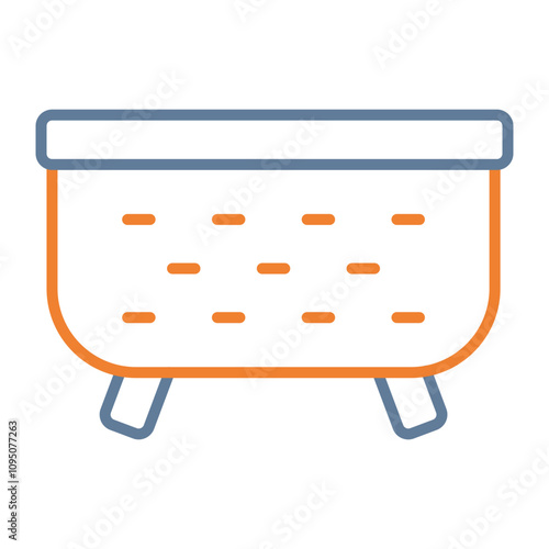 Tub Vector Icon Design