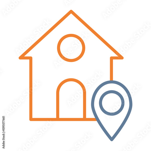 Home Destination Vector Icon Design