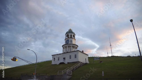 Halifax Town Clock 4K Footage