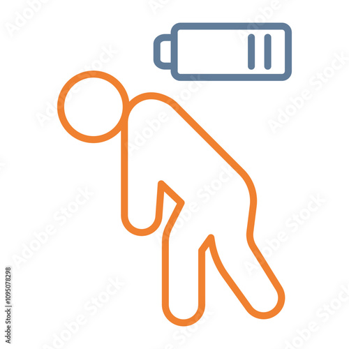 Fatigue Vector Icon Design