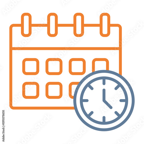 Deadline Vector Icon Design