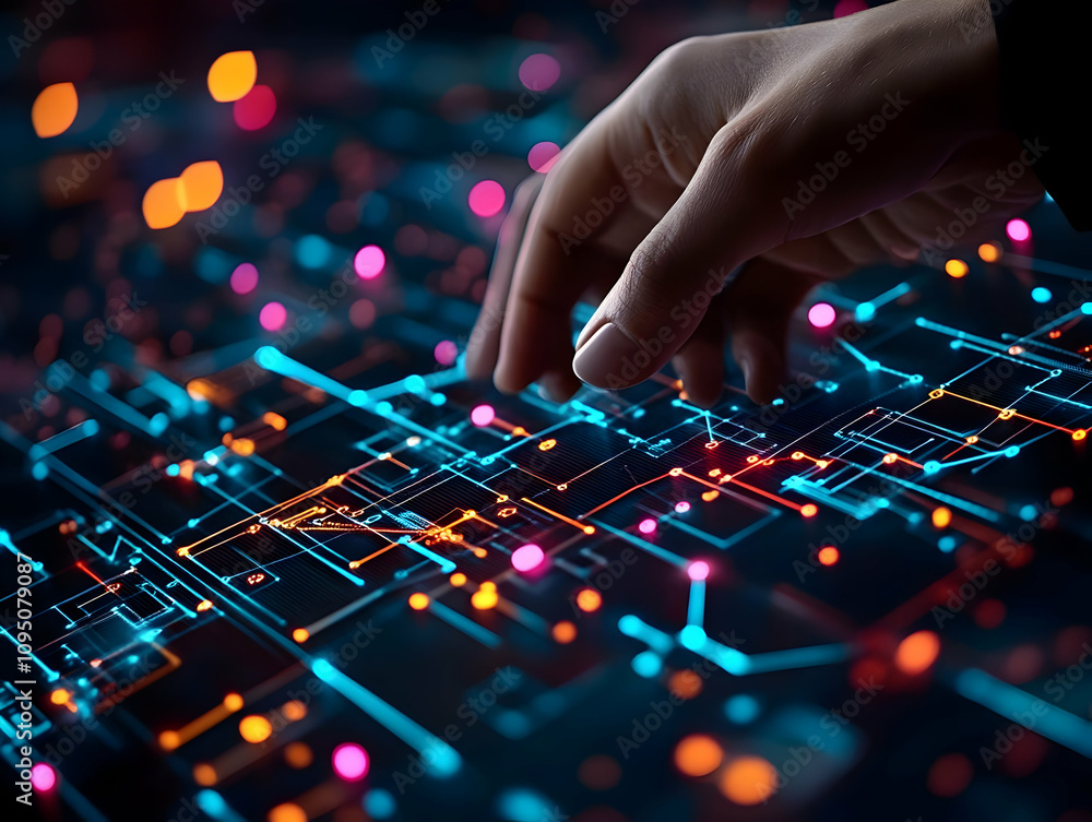 3D Illustration - Technology, Data, Network, Innovation, Connection, Digital, Futuristic, Circuit, System, Science 3D Illustration - Technology, Data, Network, Innovation, Connection, Digital, Futuristic, Circuit, System, Science