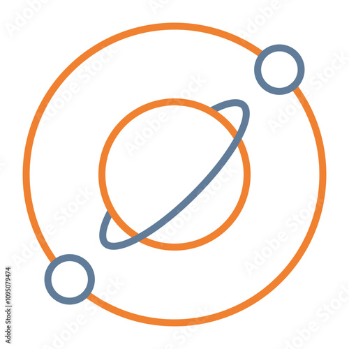 Orbit Vector Icon Design