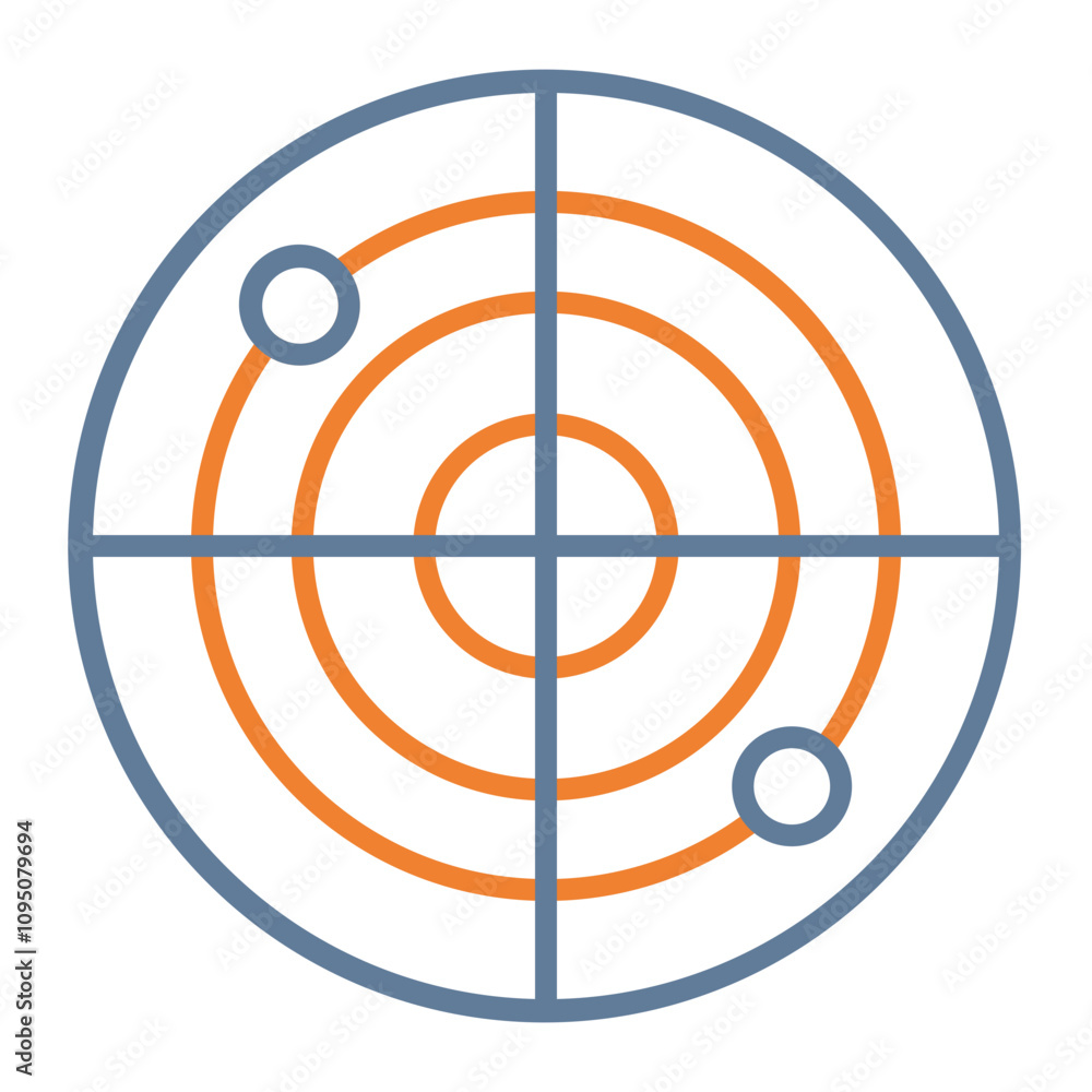 Radar Vector Icon Design Radar Vector Icon Design