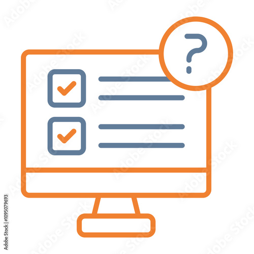 Questionnaire Vector Icon Design