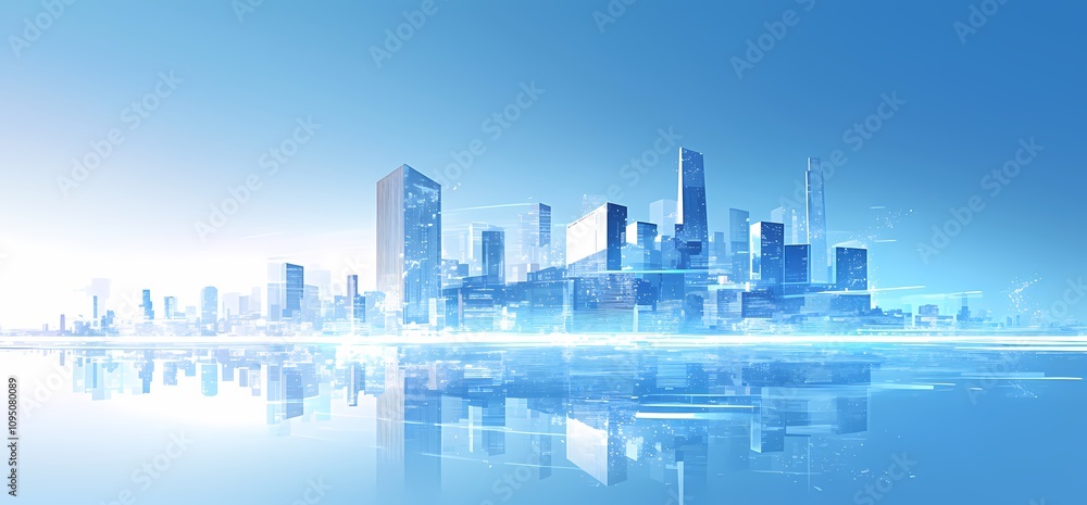 Fototapeta premium City in the Mist