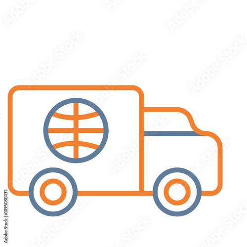 News Van Vector Icon Design