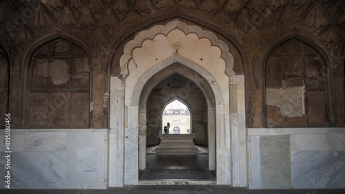 The architecture of Safdarjung Tomb in Delhi, India photo