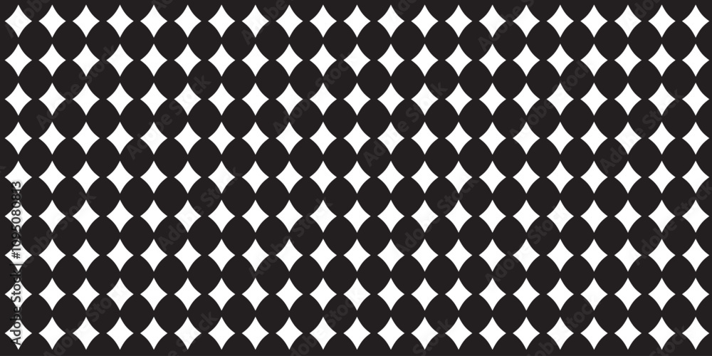 Seamless diamond harlequin geometric background pattern. Tileable black and white circus clown vintage wallpaper texture. Monochrome greyscale rhombus tile mosaic or diagonal checker backdrop Seamless diamond harlequin geometric background pattern. Tileable black and white circus clown vintage wallpaper texture. Monochrome greyscale rhombus tile mosaic or diagonal checker backdrop