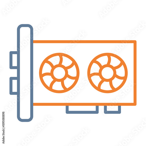 Graphic Card Vector Icon Design