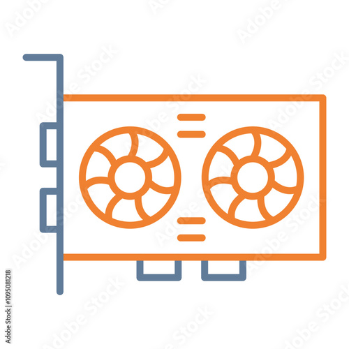 Video Card Vector Icon Design