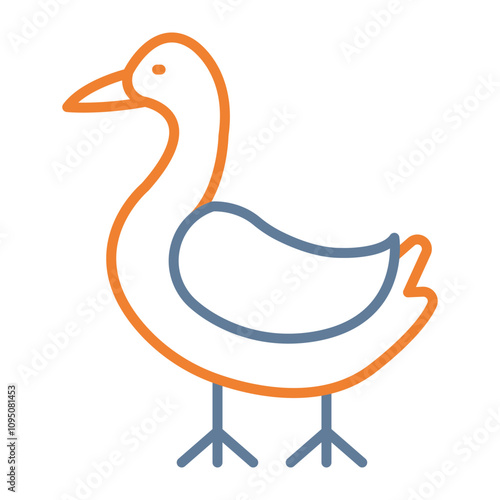 Goose Vector Icon Design