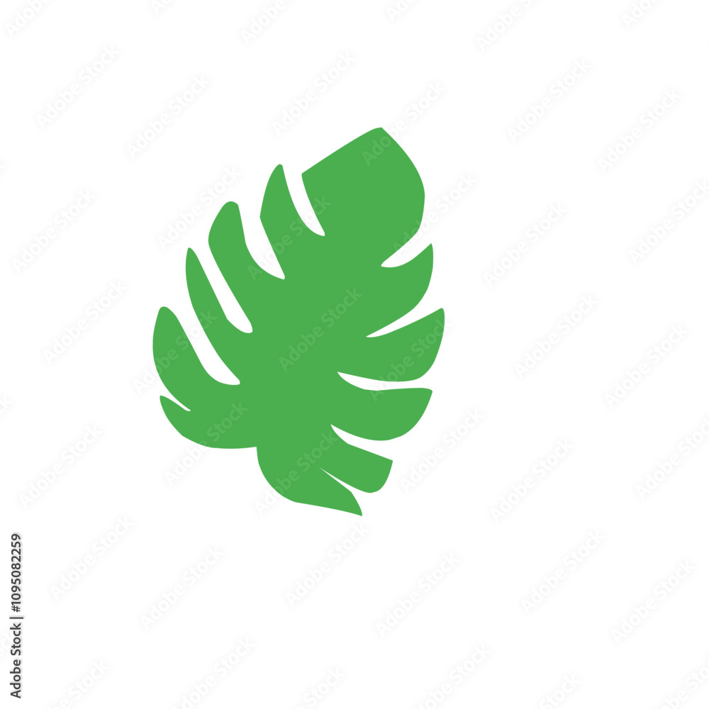 green monstera leaf vector green monstera leaf vector