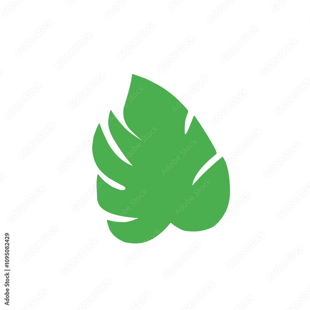 green monstera leaf vector green monstera leaf vector