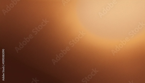 Abstract background, Coffee Brown gradient background with light leak and grainy texture.