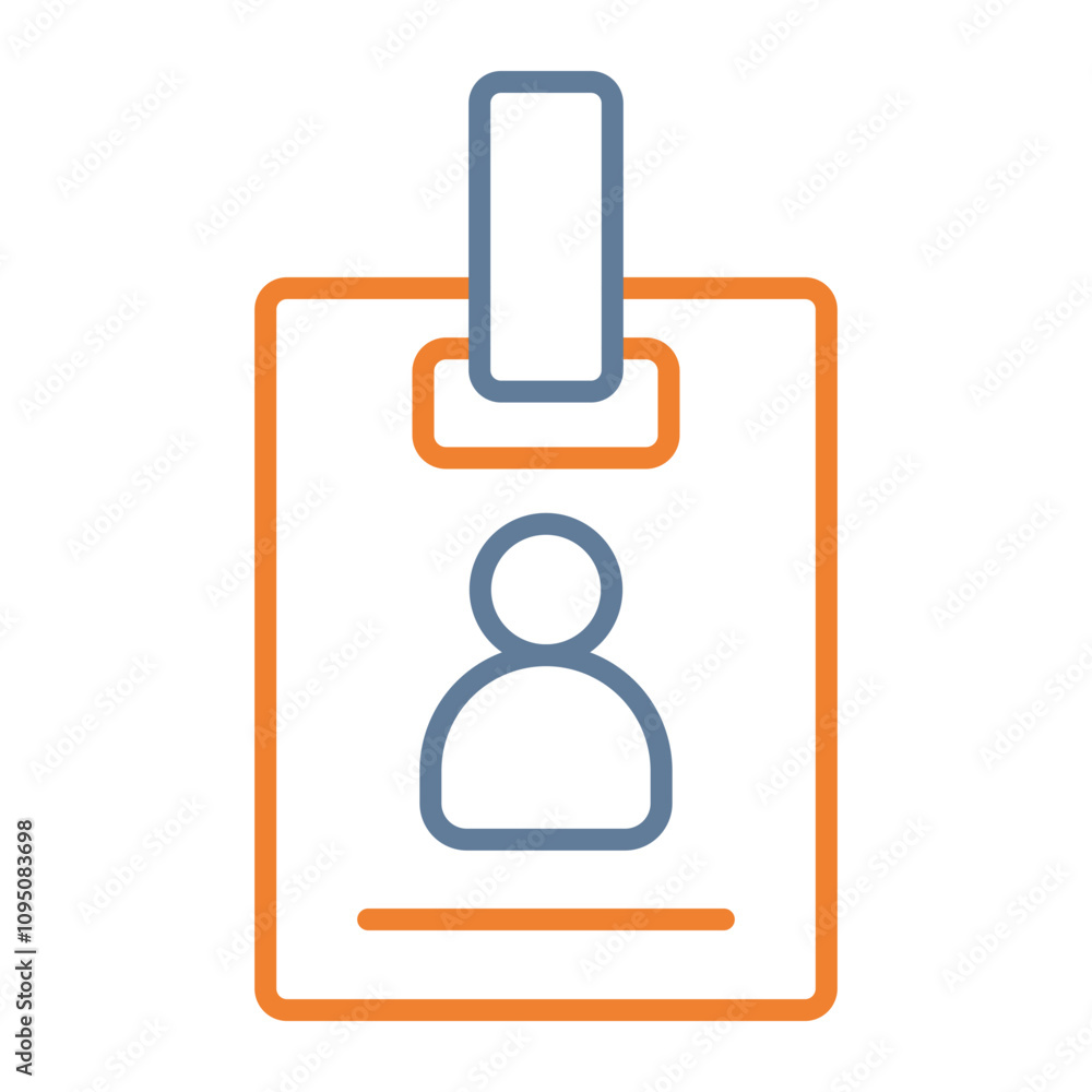 Id Card Vector Icon Design
