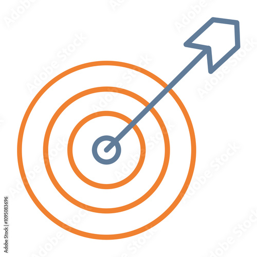 Dart Board Vector Icon Design