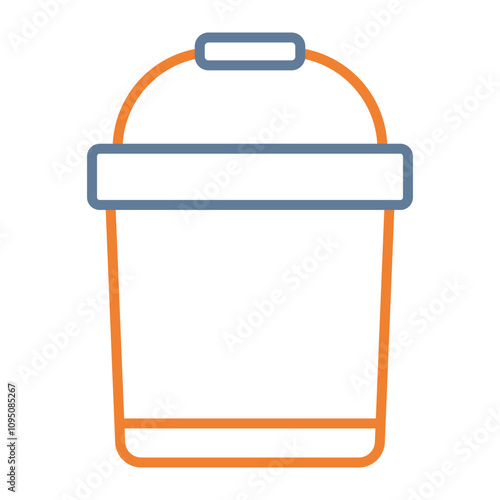 Bucket Vector Icon Design