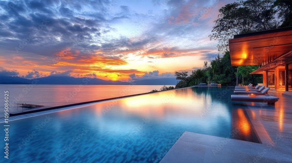 Infinity Pool at Sunset Infinity Pool at Sunset