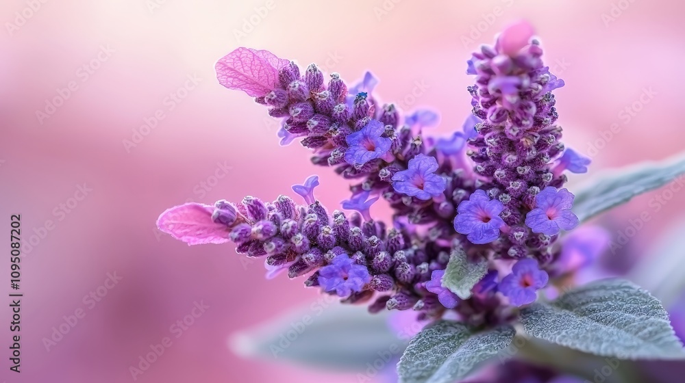 Obraz premium Beautiful Lavender Flowers Close Up Purple Blossoms Floral Nature Spring Summer Botanical Botany
