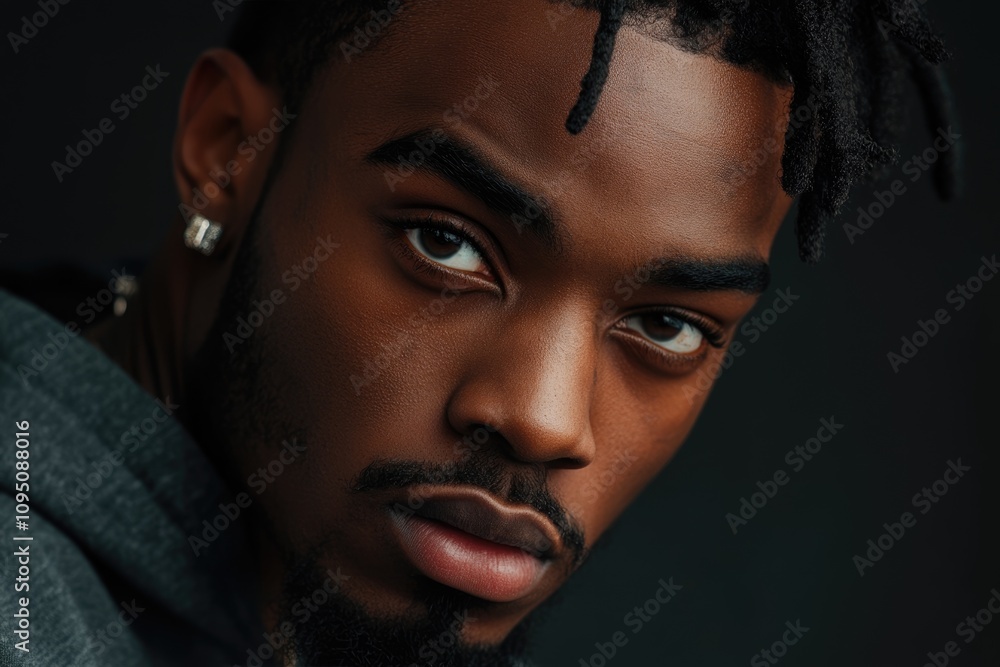 african american hip hop style young man portrait african american hip hop style young man portrait