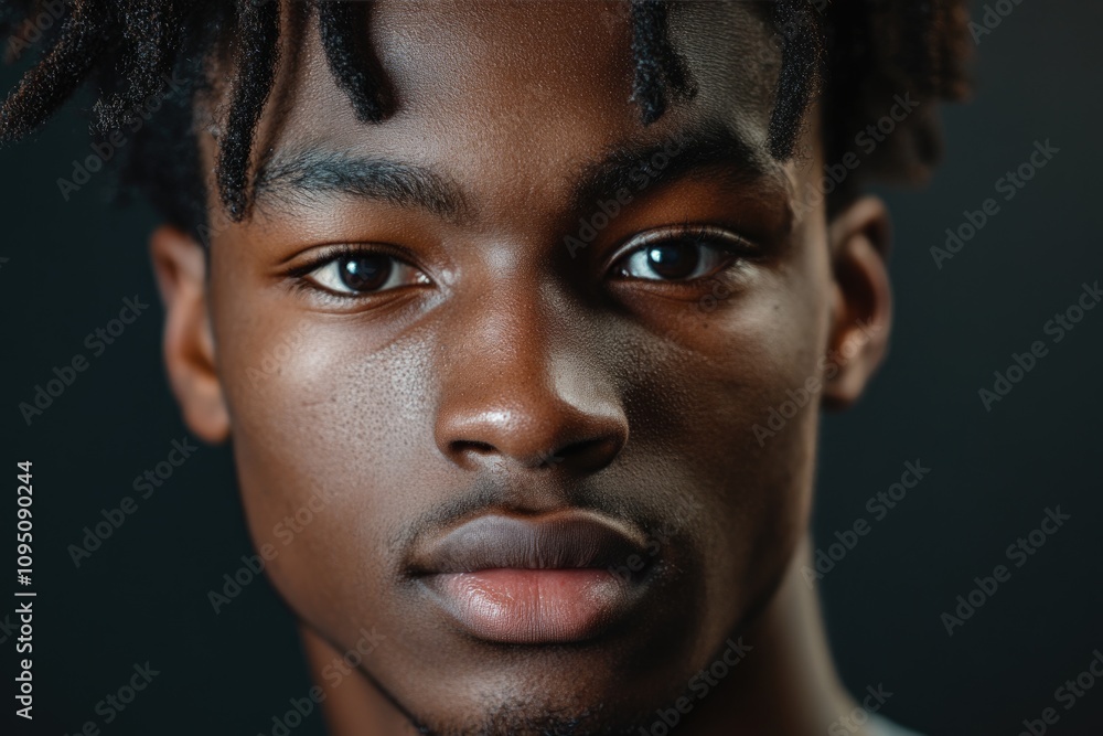 African American hip hop style young man portrait African American hip hop style young man portrait