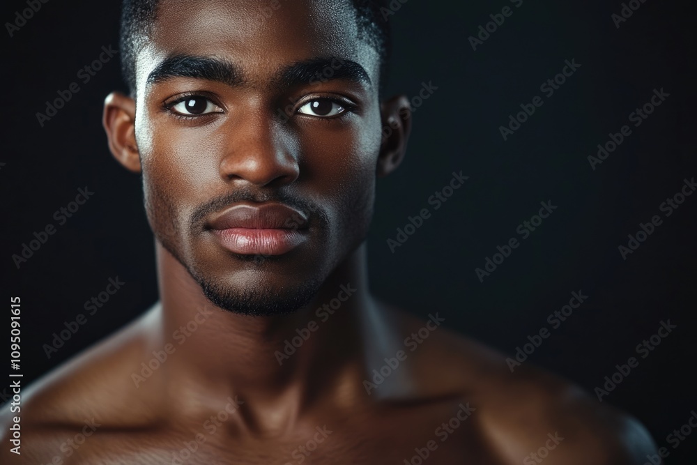 African American hip hop style young man portrait African American hip hop style young man portrait