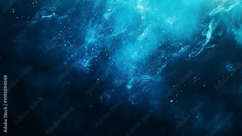 Ethereal Blue Bokeh Lights Abstract Background. Ethereal Blue Bokeh Lights Abstract Background.