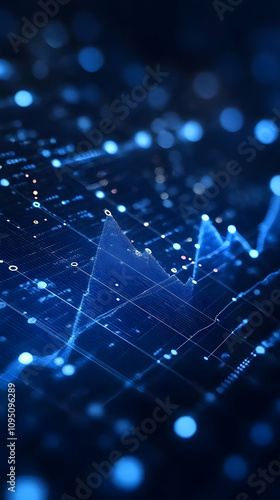 Abstract Background Illustration - Data Analysis, Charts, and Graphs