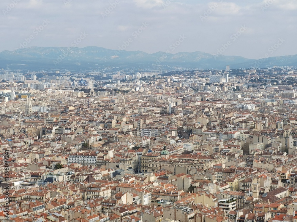 the city view of Marseille, France