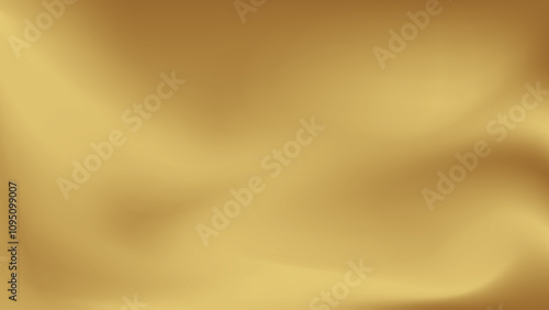 Gold abstract blurred gradient background. Vector illustration.