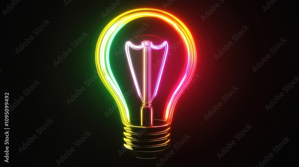 colorful light bulb logo colorful light bulb logo
