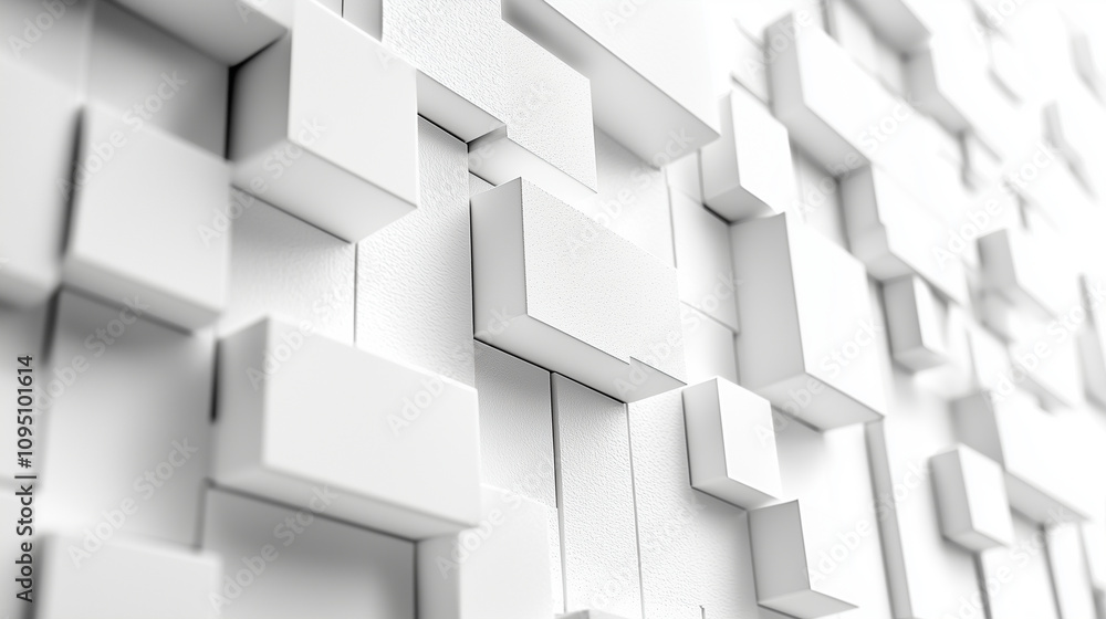 White Abstract Geometric 3D Cubes with Minimalist Design and Clean Aesthetic for Modern Backgrounds White Abstract Geometric 3D Cubes with Minimalist Design and Clean Aesthetic for Modern Backgrounds
