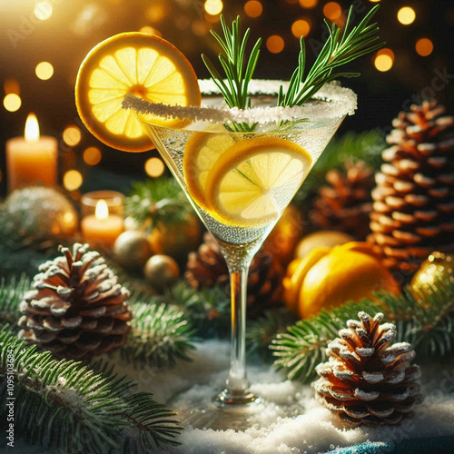 Cheers to Christmas: A Refreshing Holiday Cocktail photo