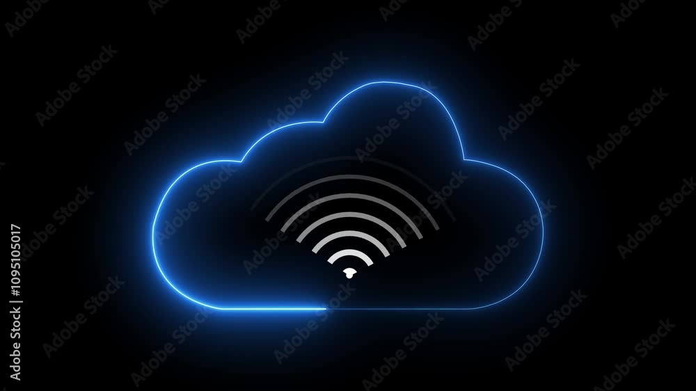 Wi Fi symbol with cloud wireless networking digital hi tech innovation concept. Global internet connection technology, digital marketing, Financial and big data. Wi Fi symbol with cloud wireless networking digital hi tech innovation concept. Global internet connection technology, digital marketing, Financial and big data.