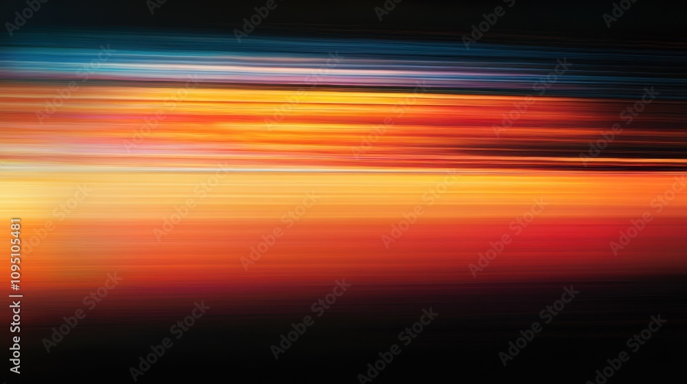 Abstract Sunset: Vibrant Hues of a Motion Blurred Sky Abstract Sunset: Vibrant Hues of a Motion Blurred Sky