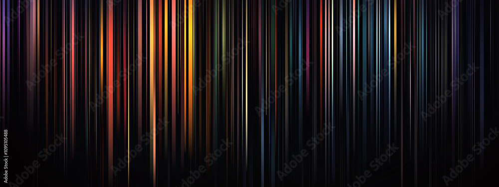 Dynamic Dark Vertical Stripes with Subtle Color Highlights and Gradient Glow Dynamic Dark Vertical Stripes with Subtle Color Highlights and Gradient Glow