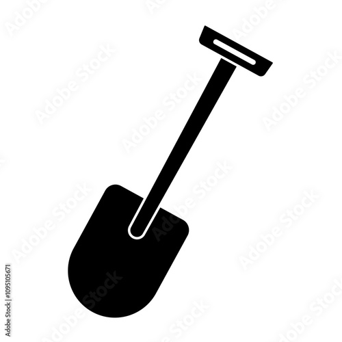 Shovel icon. Flat style pictogram isolated on white. Shovel concept premium quality vector shovel symbol illustration for your logo web mobile app UI design.