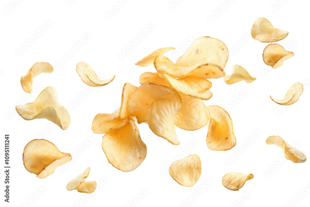 chips isolated on white chips isolated on white