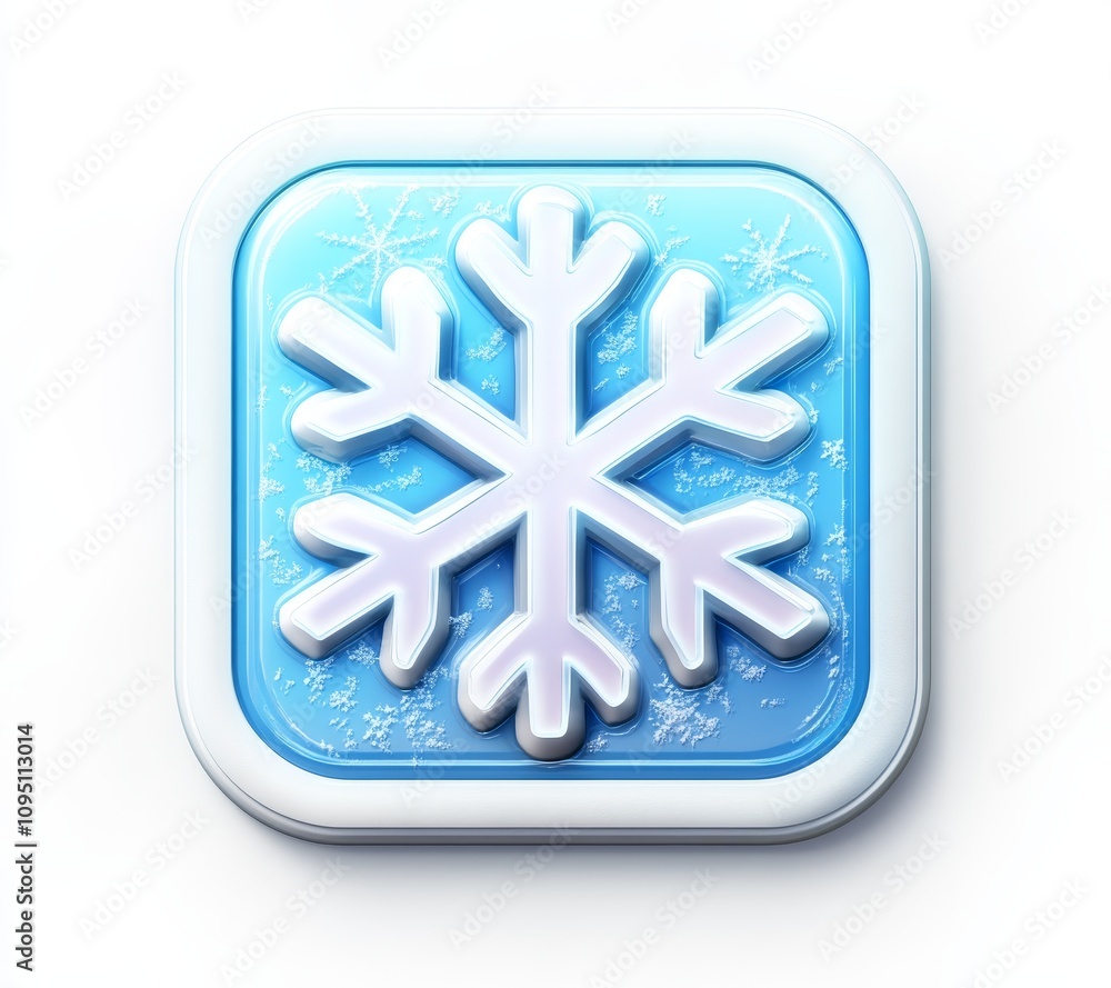 Winter weather icon digital design graphic representation cool color palette simplistic view visual concept for weather apps Winter weather icon digital design graphic representation cool color palette simplistic view visual concept for weather apps