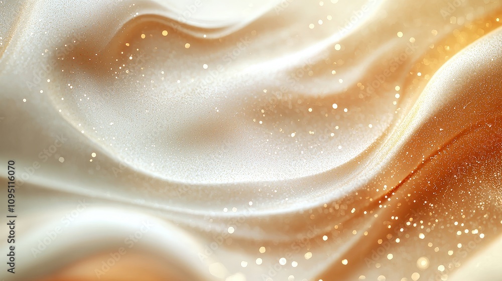 Elegant Cream Gold Glitter Background Luxury Texture Shiny Waves Festive Design Elegant Cream Gold Glitter Background Luxury Texture Shiny Waves Festive Design