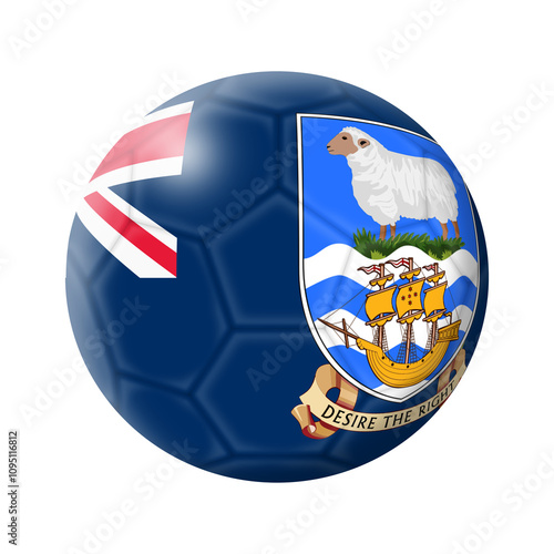 Falkland Islands soccer ball football photo