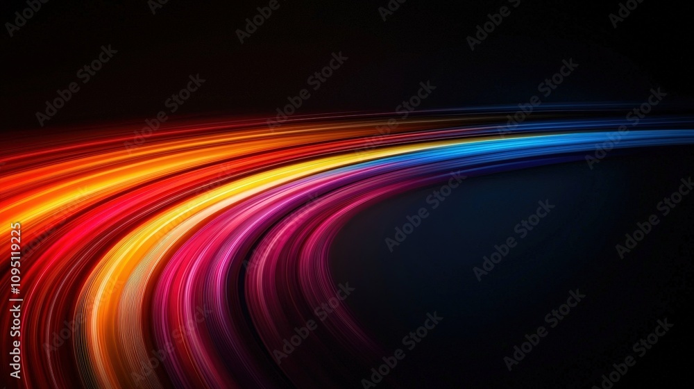 Abstract Colorful Light Trails Speed Motion Blur Background Abstract Colorful Light Trails Speed Motion Blur Background