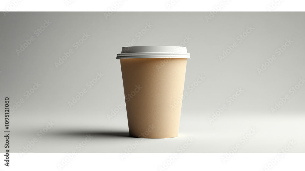 Stylish coffee cup on a minimalist background showcasing modern design elements Stylish coffee cup on a minimalist background showcasing modern design elements