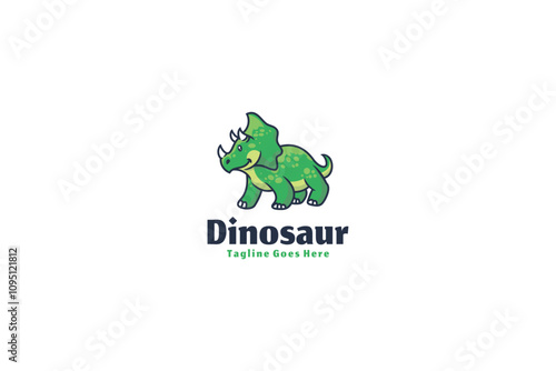 Dinisaur logo Design Concept Illustration Vector Template