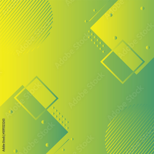 Green abstract background, arrow lines, Geometric vector, graphic, technology digital template, cover design, backdrop, banner, web background, book cover, advertisement, green gradient background.