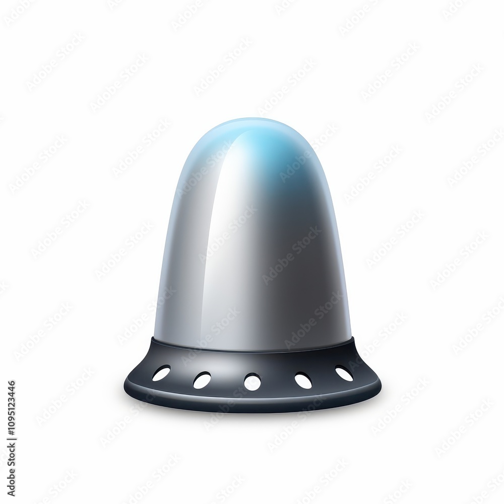 Fototapeta premium Minimalist 3D Table Lamp Design with Modern Aesthetic