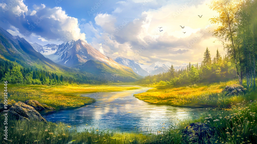 Obraz premium Captivating Serene Landscapes