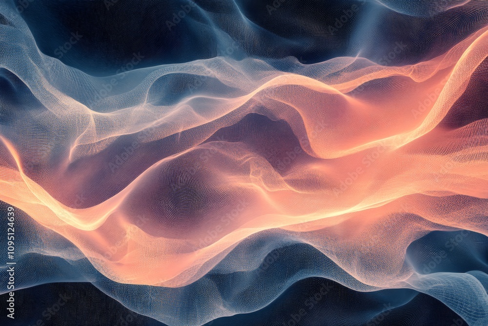 Abstract Orange Blue Digital Wave Background Texture Abstract Orange Blue Digital Wave Background Texture